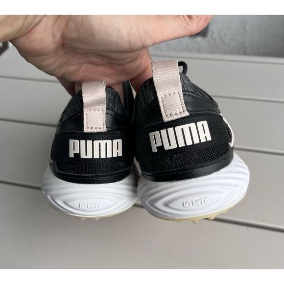 Puma Ignite Blaze Pro Golf Shoes - Women Size 6 - Black/Rosewater - Picture 9 of 12